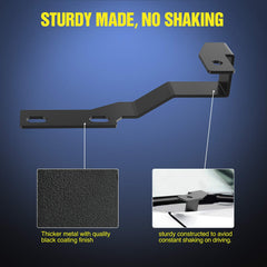 Nilight bracket with pod light installed showing improved side visibility