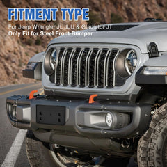 Nilight bracket mounted on Jeep Wrangler JL demonstrating direct-fit convenience