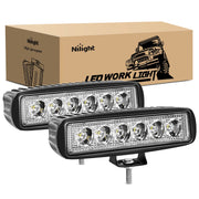 Nilight front-facing pair of LED pods showing compact durable housing for bright output