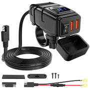 Nilight front mount showing full charger face and mounting bracket for quick install