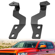 Nilight front-mounted bracket on Tundra hood showing secure fit and durability