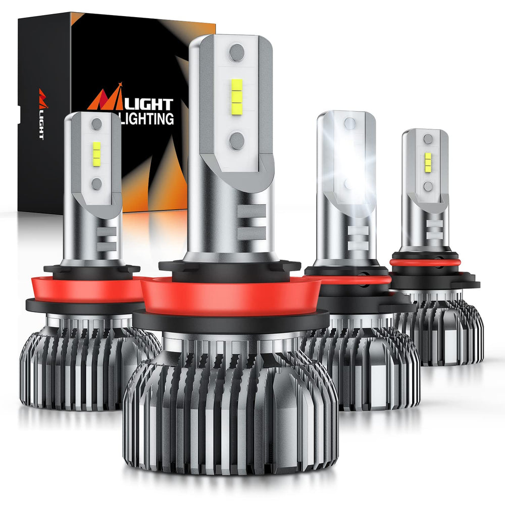 Nilight front packaging showing bulbs and 6000K brightness benefit