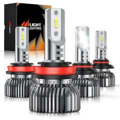 Nilight front packaging showing bulbs and 6000K brightness benefit