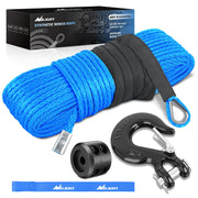 Nilight front view showing blue synthetic winch rope and packaging for quick identification and reliability
