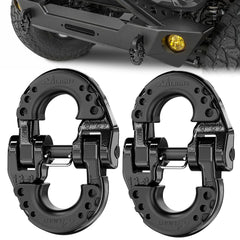 Nilight front view of connector link showing durable forged alloy and finish benefit