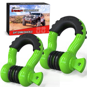 Nilight front packaging showing two D-ring shackles and included accessories, clear contents view benefit