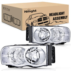 Nilight front view of both headlight assemblies showing direct-fit benefit