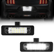 Nilight front view of license plate lights showing clean design and easy fit