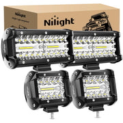 Nilight front view of packaged ZH042 kit showing included lights and brackets, clear product overview benefit
