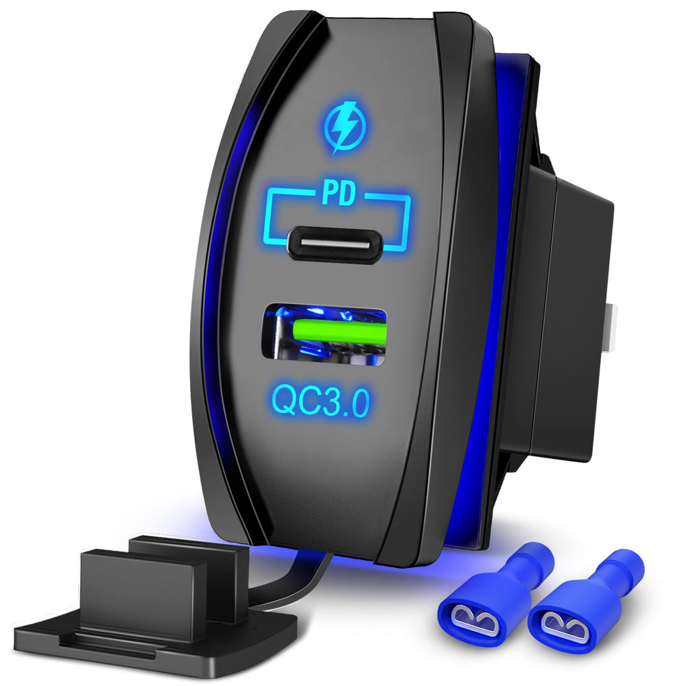 Nilight front panel view showing clean rocker fit and easy access ports