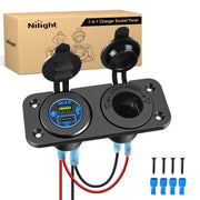 Nilight front panel showing ports and flush-mount design for tidy installations
