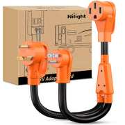 Nilight front view showing both plugs and organized Y layout for easy hookups
