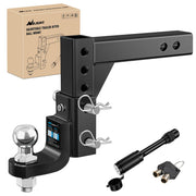 Nilight front profile mounted in receiver showing sturdy construction and secure towing