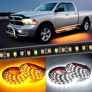 Nilight front strip view showing full 70 inch light and enhanced curb visibility