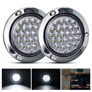 Nilight front view showing bright white lens and polished chrome bezel for clear visibility