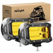 Nilight front view of 5in double-row flood bar showing compact design and powerful output