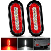 Nilight front view of 6-inch LED trailer tail light showing clarity and safety