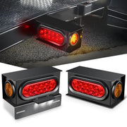 Nilight front view of assembled light box showing secure, protected lights and improved visibility