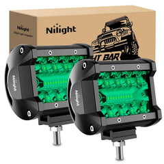 Nilight front view of pod showing compact durable housing and bright green output