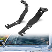 Nilight front view hood brackets showing fit and clean profile for secure mounting