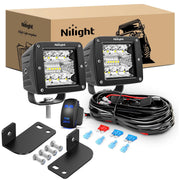 Nilight front view of LED pods showing bright compact lighting benefit