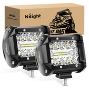 Nilight front view of 4-inch pod showing compact design and bright output