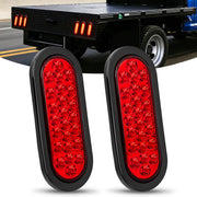 Nilight front view oval tail light showing lens and mounting for clear signaling