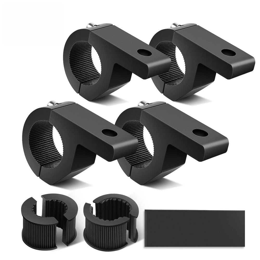 Nilight front view of four brackets showing compact design and quick install benefit