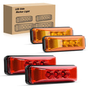 Nilight front view of four marker lights showing compact design and improved visibility