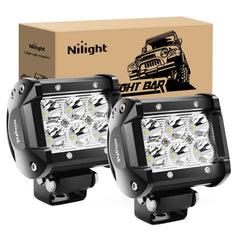 Nilight front view of both pods showing compact design and bright output