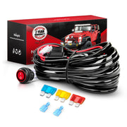 Nilight front view of full wiring harness kit showing components and readiness