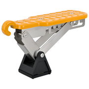 Nilight front view of yellow latch step showing stable standing platform benefit