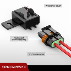 Nilight group of fuse holders with 20A 30A 40A blades included for immediate use