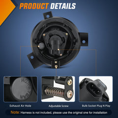 Nilight included H10 bulb detail showing plug-and-play convenience