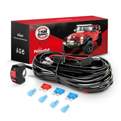 Nilight harness front packaging showing complete kit and benefits