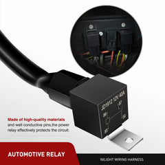 Nilight dual leads connection showing two outputs for separate lights