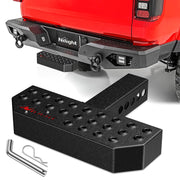 Nilight hitch step front view showing sturdy tread and safe footing benefit