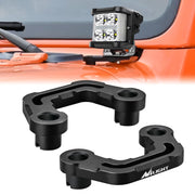 Nilight front view of hood brackets showing fit and sturdy construction benefit secure fit