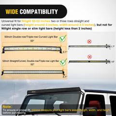 Nilight hook-and-loop fastener attachment close-up for secure fit