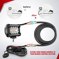 Nilight cutaway showing 16AWG copper and PVC insulation conveying durability and heat resistance