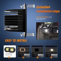 Nilight installed on bumper illustrating flush mount fit and clean vehicle integration