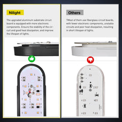 Nilight three-prong watertight plug close-up ensuring tight electrical connection benefit