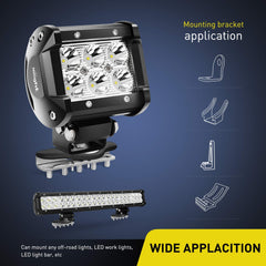 Nilight padded contact surface protecting paint while securing lights
