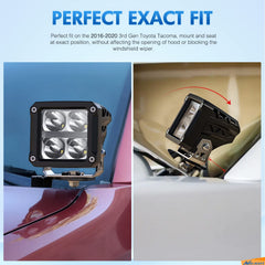 Nilight with pod light installed showing low-profile clearance
