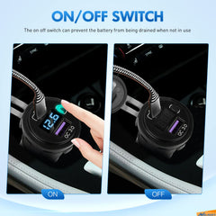 Nilight Quick Charge USB-A port detail enabling rapid top-ups for legacy devices