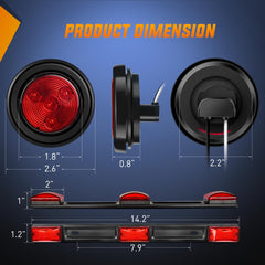 Nilight round side marker lamp installed demonstrating clear side visibility
