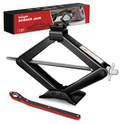 Nilight scissor jack front view showing compact design and portability benefit