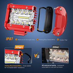 Nilight side profile showing die-cast aluminum housing and sturdy bracket durability