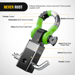 Nilight side profile of hitch pin holes providing flexible mounting benefit