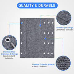 Nilight stainless-steel springs and grommets displayed for secure attachment benefits